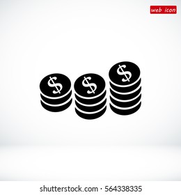 money vector icon, vector best flat icon, EPS