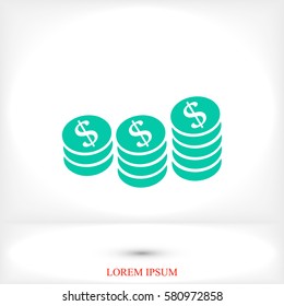 money vector icon, vector best flat icon, EPS