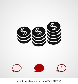 money vector icon, vector best flat icon, EPS