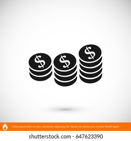 money vector icon, vector best flat icon, EPS