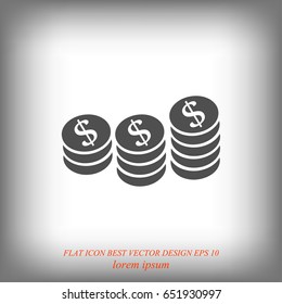 money vector icon, vector best flat icon, EPS