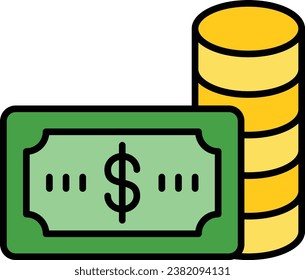 Money vector icon. Can be used for printing, mobile and web applications.