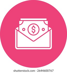 Icono de Vector de dinero. Se puede utilizar para aplicaciones de impresión, móviles y de Web.