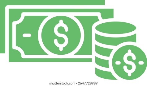 Money vector icon. Can be used for printing, mobile and web applications.