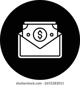 Icono de Vector de dinero. Se puede utilizar para aplicaciones de impresión, móviles y de Web.