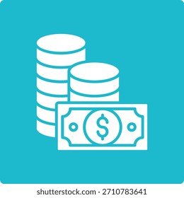 Icono de Vector de dinero. Se puede utilizar para aplicaciones de impresión, móviles y de Web.
