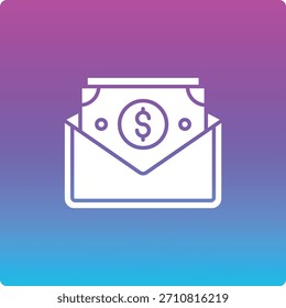 Icono de Vector de dinero. Se puede utilizar para aplicaciones de impresión, móviles y de Web.