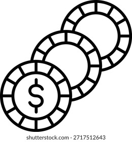 Icono de Vector de dinero. Se puede utilizar para aplicaciones de impresión, móviles y de Web.