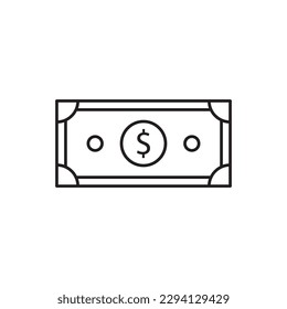 Geld, Vektorsymbol. Geldsymbol. Design für flache Geldzeichen. Geldsymbol. Geldskultursymbol. Dollar-Piktogramm. UX-UI-Symbol
