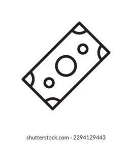 Money vector icon. Cash icon. Cash flat sign design. Money symbol. Cash outline icon. Dollar pictogram. UX UI icon