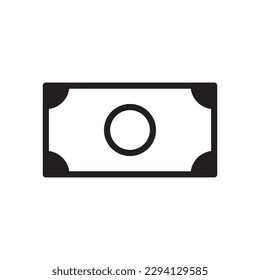 Money vector icon. Cash icon. Cash flat sign design. Money symbol. Cash outline icon. Dollar pictogram. UX UI icon