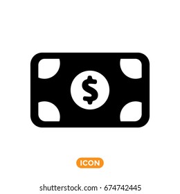 Money Vector Icon. Cash Symbol. Dollar Symbol 