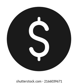 Icono del vector de dinero. Color editable