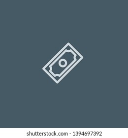 Money vector icon. Money concept stroke symbol design. Thin graphic elements vector illustration, outline pattern for your web site design, logo, UI. EPS 10.