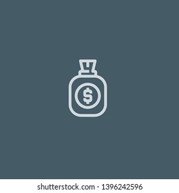 Money vector icon. Money concept stroke symbol design. Thin graphic elements vector illustration, outline pattern for your web site design, logo, UI. EPS 10.