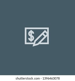Money vector icon. Money concept stroke symbol design. Thin graphic elements vector illustration, outline pattern for your web site design, logo, UI. EPS 10.