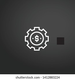 Money vector icon. Money concept stroke symbol design. Thin graphic elements vector illustration, outline pattern for your web site design, logo, UI. EPS 10.