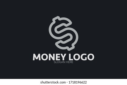 Geld, Vektorsymbol. Das Geld-Konzept Strich Symbol Design. Dünne grafische Elemente, Vektorgrafik, Rahmenmuster für Ihr Webdesign, Logo, Benutzeroberfläche.