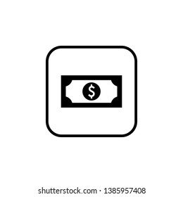 Money vector icon. dollar icon