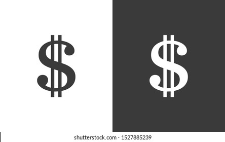 Money vector icon. Dollar icon. Cash money. For financial apps and websites