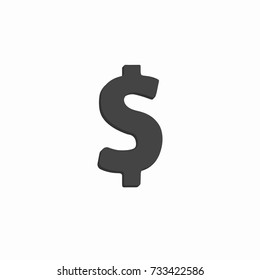 Money vector icon. Dollar sign icon. Vector illustration.
