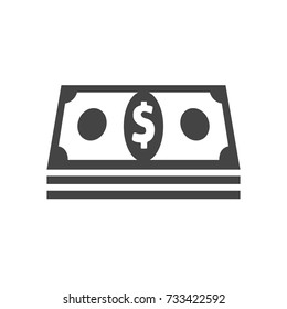 Money vector icon. Dollar sign icon. Vector illustration.