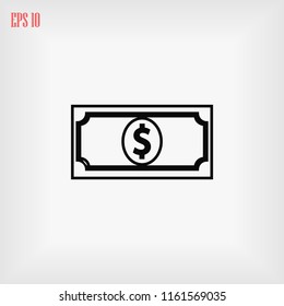  money vector icon, Vector EPS 10 illustration style