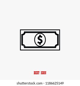  money vector icon, Vector EPS 10 illustration style