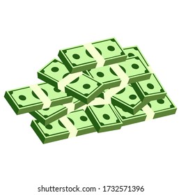 Icono del vector de dinero. Diseño ilustrativo para los conceptos de dinero, riqueza, inversión y finanzas.