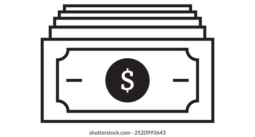 Money vector icon isolated design eps 10