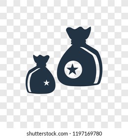 Money vector icon isolated on transparent background, Money transparency logo concept