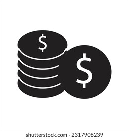 línea de icono de vector de dinero nueva