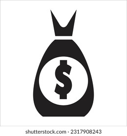 línea de icono de vector de dinero nueva