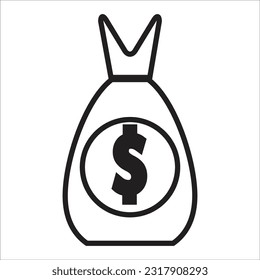 money vector icon line new