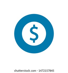 Money vector icon. logo design template vector illustration