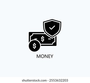 Money Vector, Icon Or Logo Sign Symbol Illustration