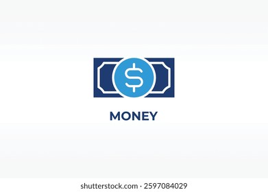 MONEY vector, icon or logo sign isolated symbol illustration