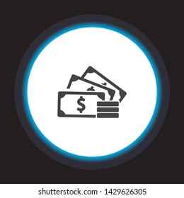 money Vector icon . Lorem Ipsum Illustration design