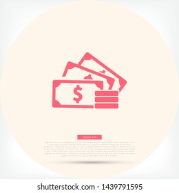 money Vector icon . Lorem Ipsum Illustration design