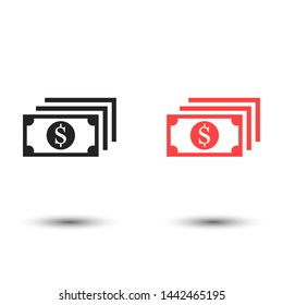 money vector icon , Lorem ipsum flat design