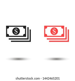 money vector icon , Lorem ipsum flat design