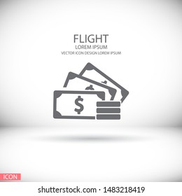 money Vector icon . Lorem Ipsum Illustration design