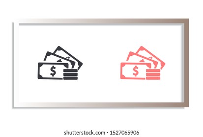 money Vector icon . Lorem Ipsum Illustration design