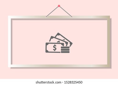 money Vector icon . Lorem Ipsum Illustration design