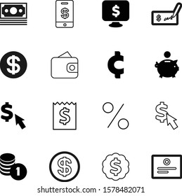 money vector icon set such as: display, note, pictogram, label, medal, loan, wallet, competition, cent, good, pile, purse, pouch, one, vintage, paid, percentage, exchange, profit, beauty, gift