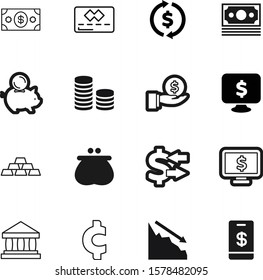 money vector icon set such as: human, purse, chart, wage, building, transaction, save, piggy, button, shape, data, report, wallet, credit, graph, person, architecture, trend, loan, front, negative