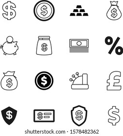 money vector icon set such as: funding, platinum, pattern, bullion, piggy, template, stack, profit, image, logo, nobody, savings, offer, website, credit, modern, reflection, round, account, bar