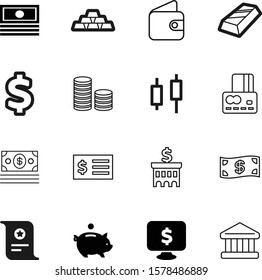 money vector icon set such as: open, hold, document, japanese, sell, person, candle, certificate, reflection, university, security, wage, diploma, museum, app, gift, blank, front, research