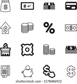 money vector icon set such as: label, paying, view, american, percentage, cost, pen, architecture, bar, mouse, pos, bag, search, growth, silhouette, quality, contour, data, advertising, blue