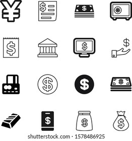 money vector icon set such as: digital, earning, invest, computer, platinum, ui, sell, savings, front, deposit, government, classical, screen, phone, box, roman, holding, protection, apple, funds